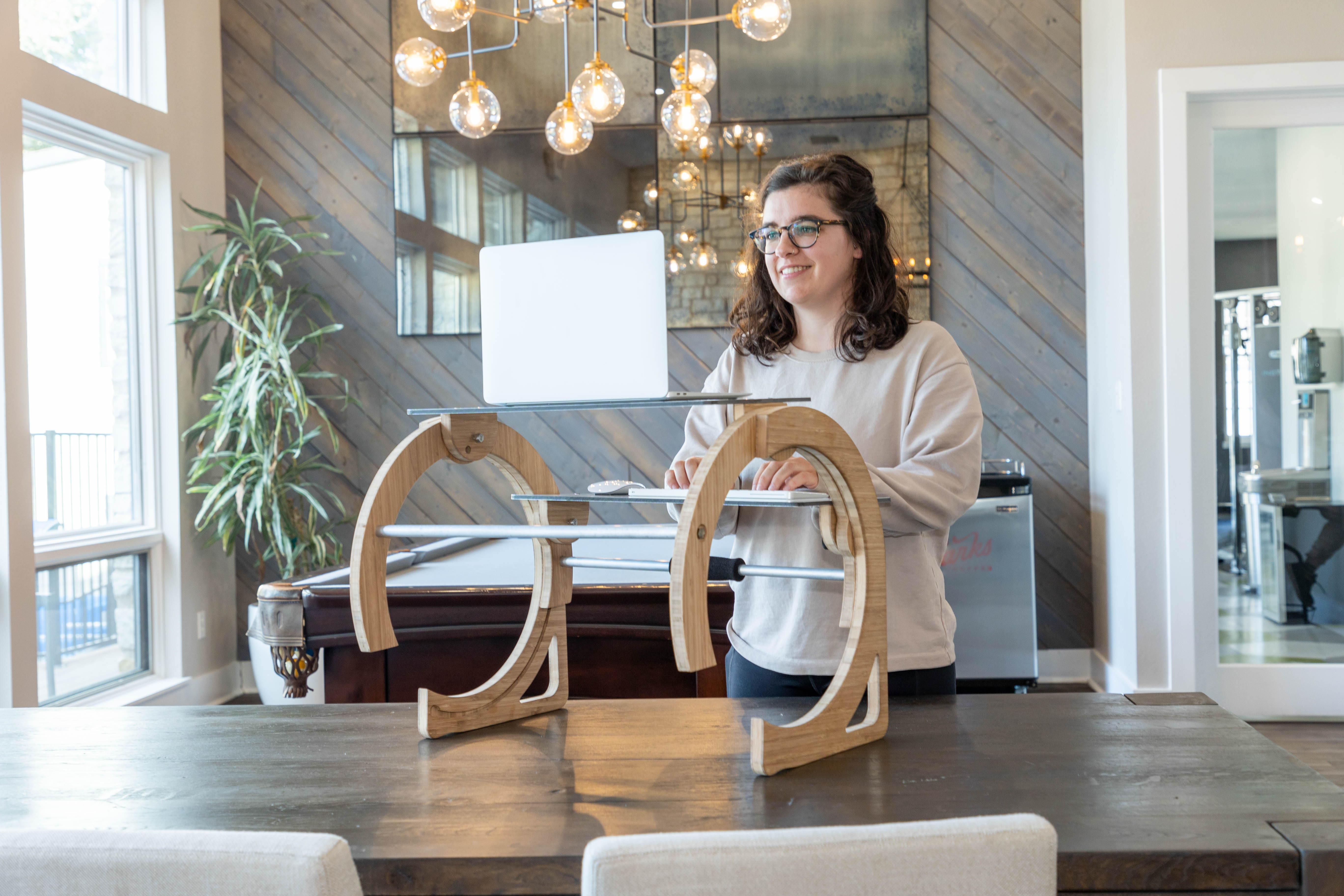 work from home sit stand desks